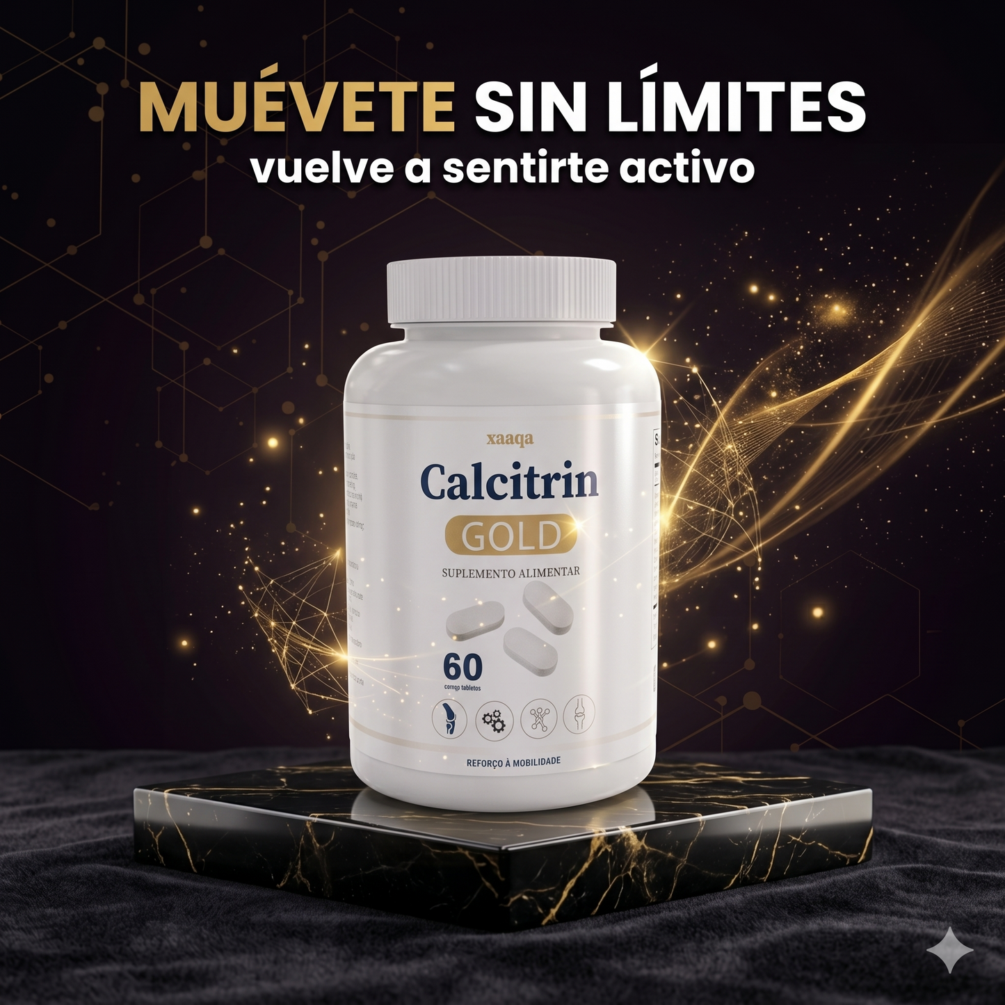 Calcitrin Gold – Bienestar Óseo, Movimiento Libre y Vitalidad (60 tabletas)